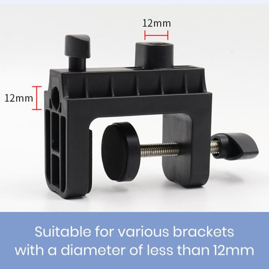 Universal C-Clamp Desktop Mount Holder Stand 360-Degree Rotation Compact Size Portable Table Support Clamp