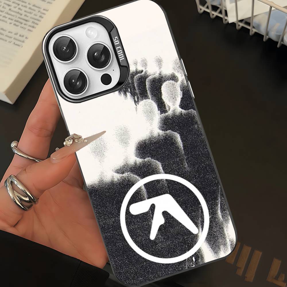 Чехол для телефона A-Aphex T-Twin для iPhone 17 16 15 14 13 Pro Max Plus Матовый цветная задняя крышка