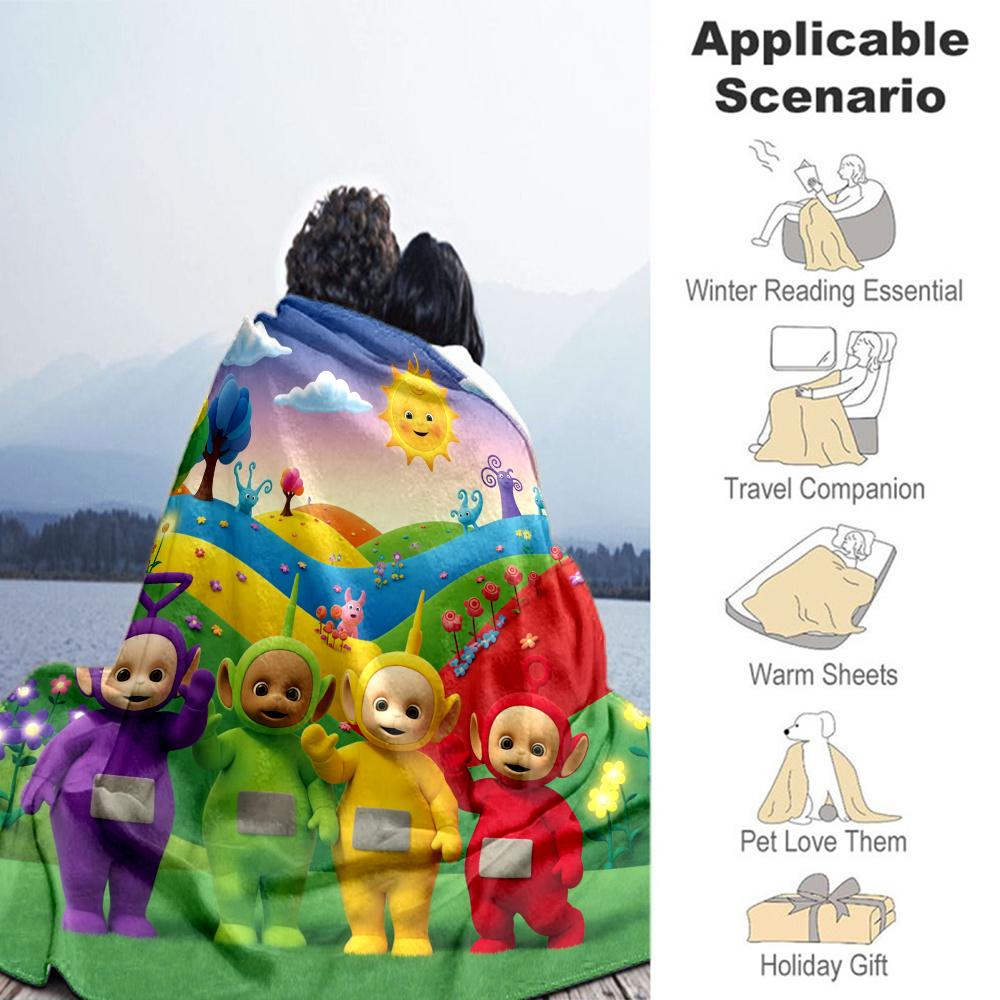 Teletubbies Blanket, High quality Comfortable for All Seasons, Home Decor, Warmth and Comfort