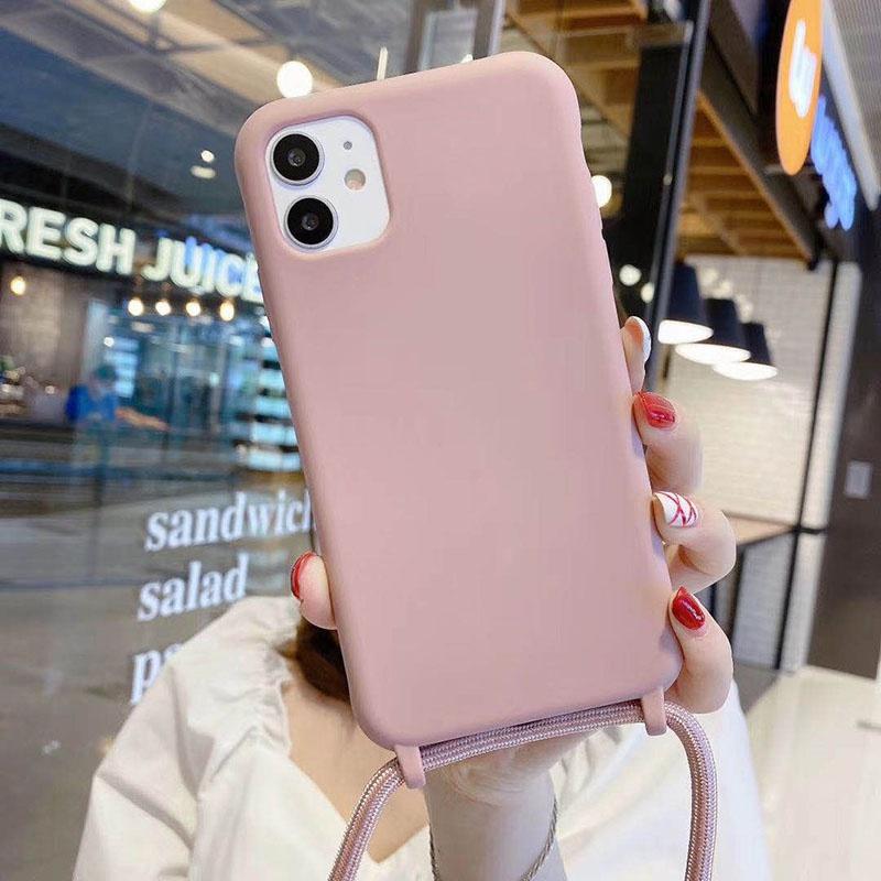 Силиконовый чехол-шнурок через плечо для IPhone 16 15 14 13 12 11 Pro Max XSMAX XR 8 7 Samsung S25 S24 S23 S22 S21 Ultra Plus S21FE A15 A55 A16 A53 A14 A54