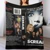 New HORROR VHS ART WORK COVER Throw Blanket Lightweight Cozy Blanket for Bed Sofa