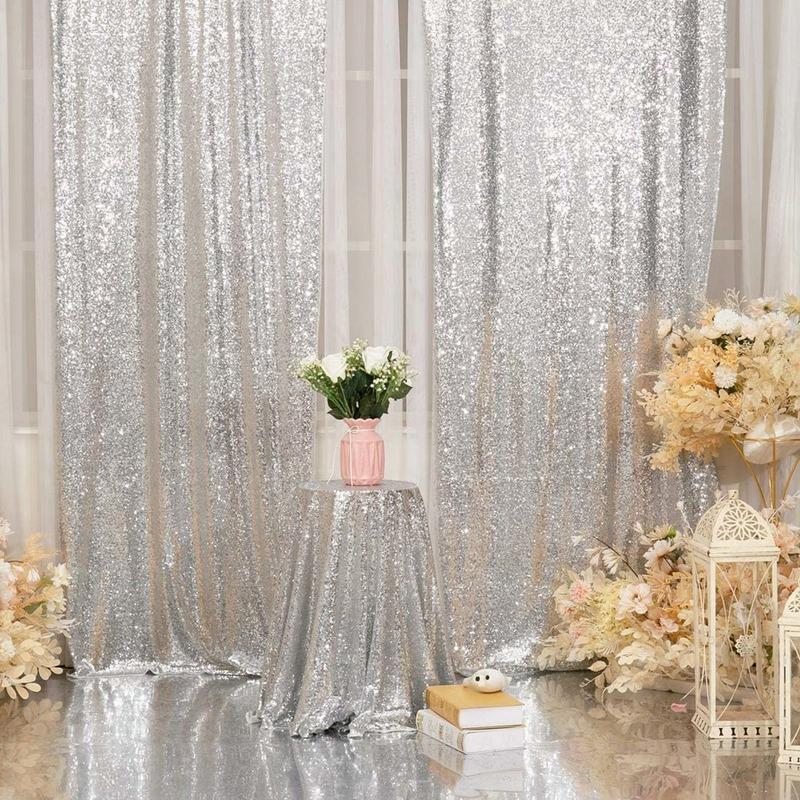 2 шт. блестящий фон с блестками, занавеска для фотосессии, декор для свадебной вечеринки