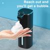 Автоматический дозатор мыла Без касания Водонепроницаемый IPX5 USB-перезаряжаемый 4-уровневая регулировка объема Дозатор мыла с непрерывным потоком 10 секунд