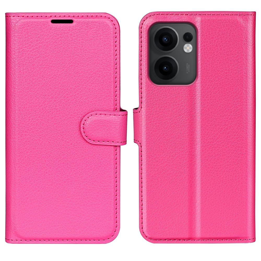 For Oppo Reno13 F 5G Case Litchi Texture Shockproof Leather Wallet Phone Cover