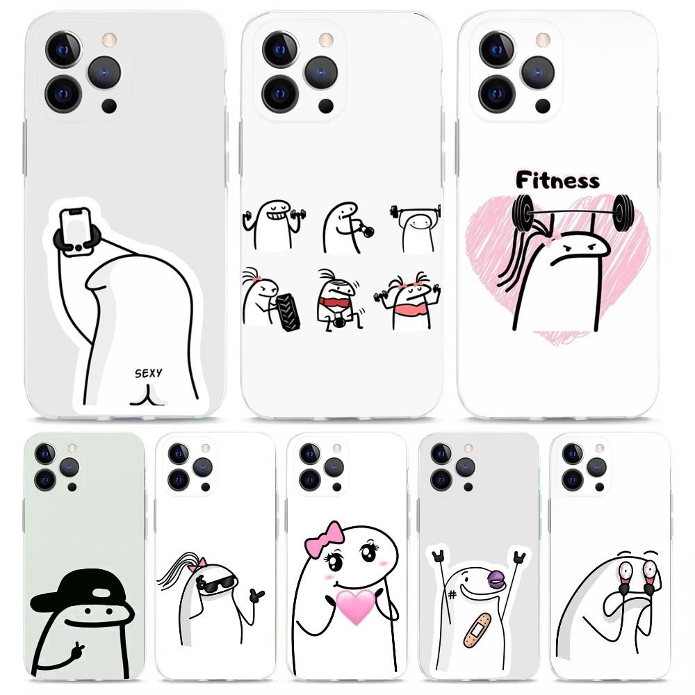 Funny C-Celular Flork Phone Case For iPhone 16,15,14,13,12,11 Plus,Pro,Max,XR,XS,X,7,8 Plus,SE,Mini Transparent Shell