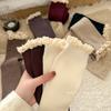 Ladies Autumn Winter Thickened Warm Lace New Year Christmas Stocking