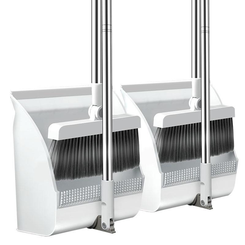 Высококачественный складной набор из метлы и совка - Эффективный инструмент для подметания, устойчивый к налипанию волос