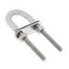 304 Stainless Steel Boat Bow / Stern Eye, U-Bolt, Marine Rigging M8*100