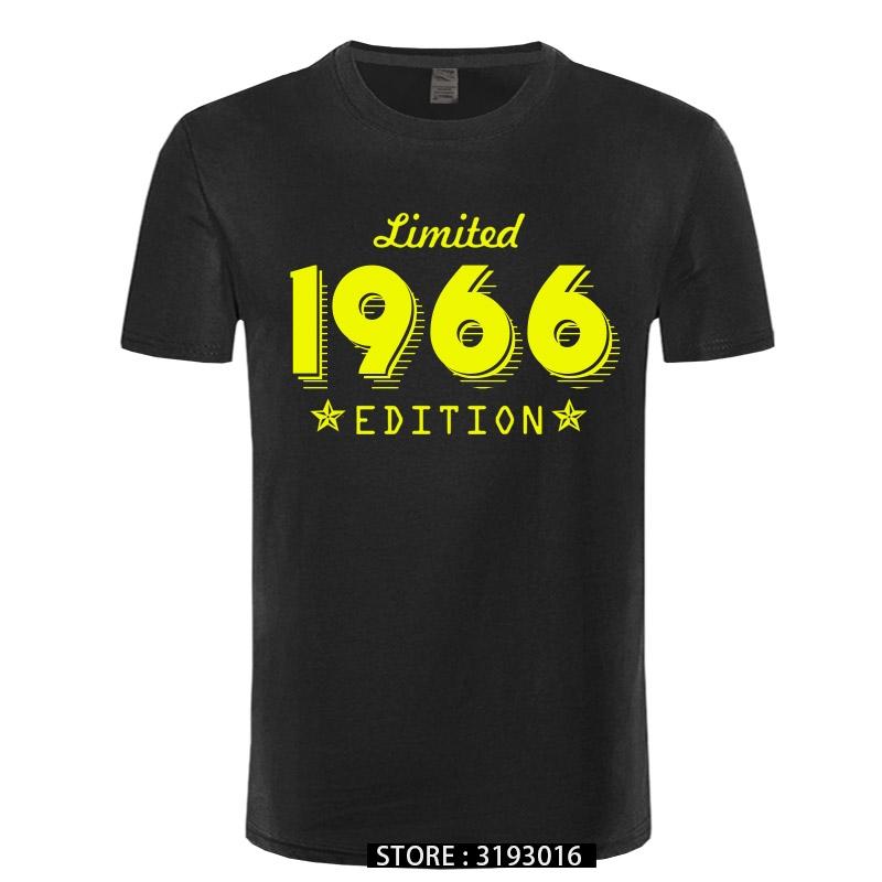 1966 Limited Edition Gold Design Mens Black TSHIRT Cool Casual pride t shirt men Unisex New Fashion tshirt Loose Size