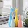Home Decor Lucky Deer Family Statue Piano Finish Ceramic Figures - (Set of 4,) New
