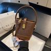 Bag Women 2025 New Retro Simple Fashion Niche Design Shoulder Crossbody Bag Trendy Versatile Portable Bucket Bag