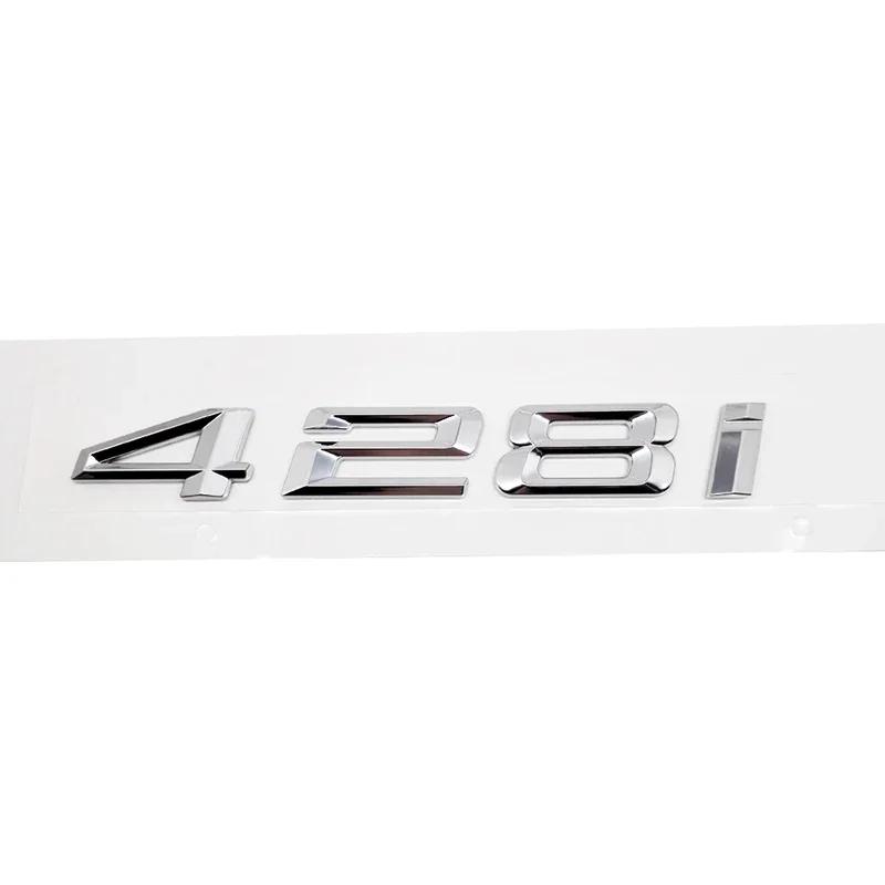 cxjva7 ABS Car Rear Trunk Letters Logo Badge Emblem Sticker For 4 Series 420i 425i 428i 430i 435i 440i 450i F30 F32 F33 F36 G26 G22