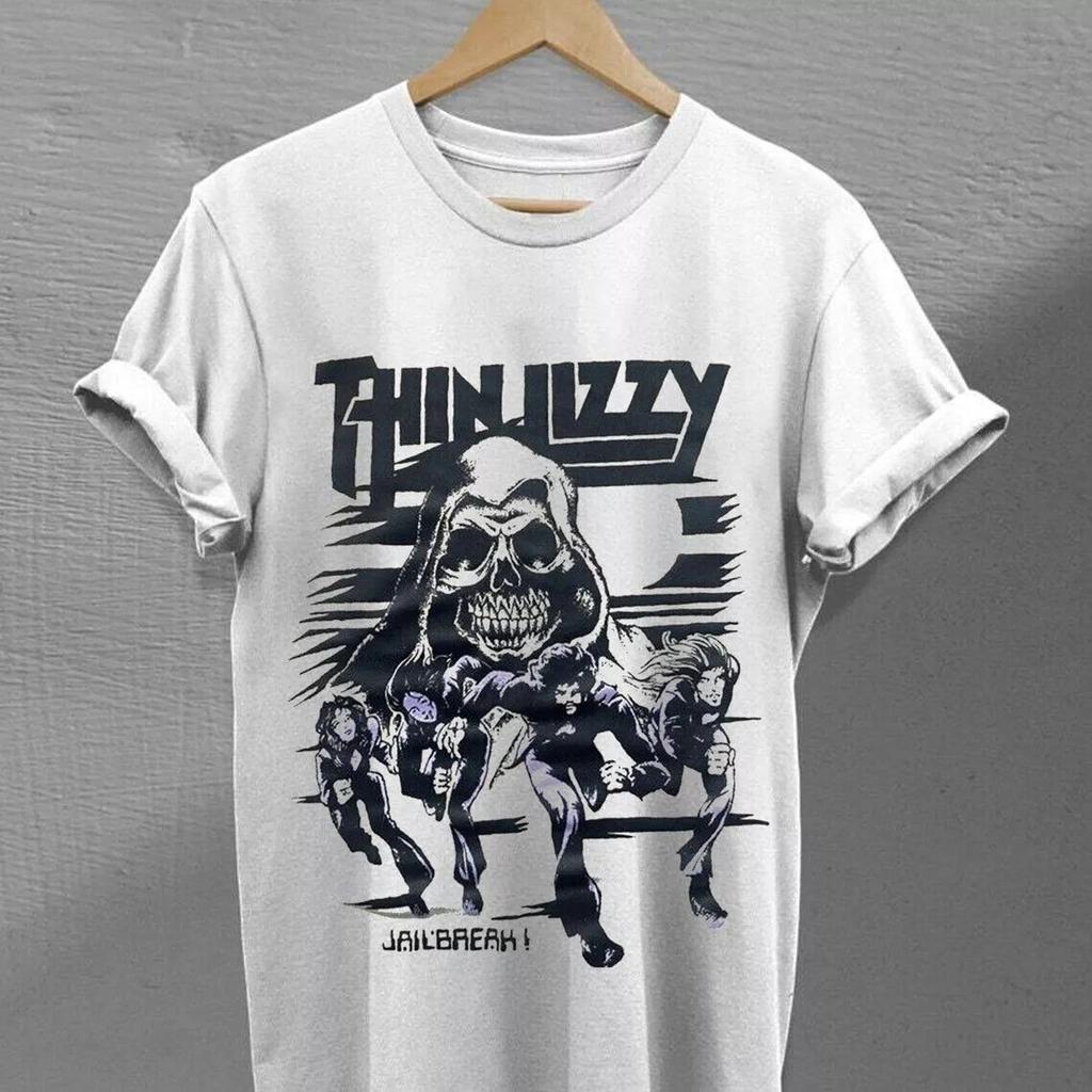 Hot New Thin Lizzy Jailbreak Gift For Fans White S-5XL Shirt VK031