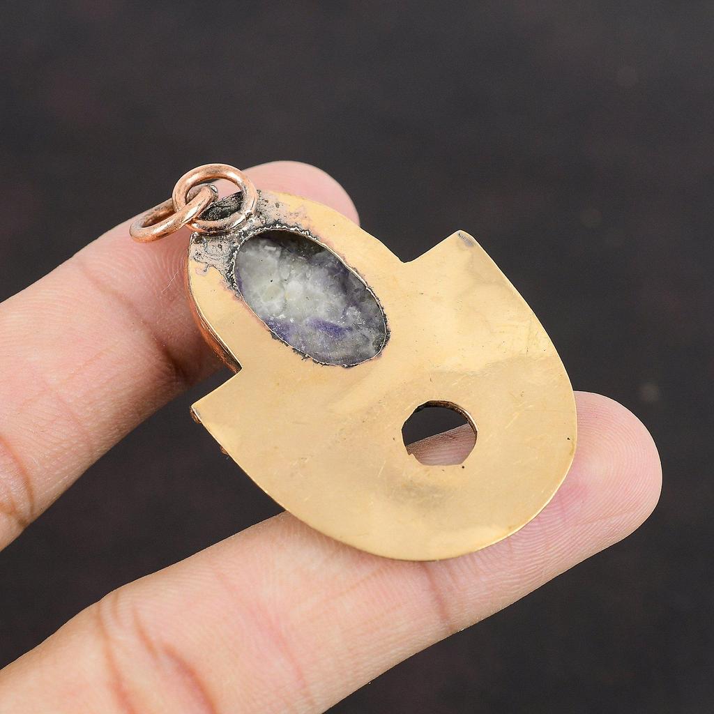 Подвеска Тиффани Джаспер Медный кулон Подвеска с драгоценным камнем Ручная работа Последний дизайн Подвеска Тиффани Джаспер Ювелирные изделия Подарок на годовщину Медные украшения