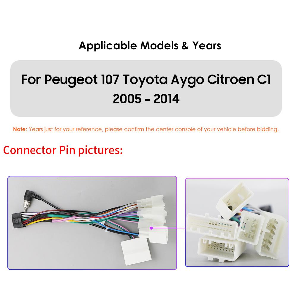 Hizpo 2din Android авторадио для Peugeot 2005 Toyota Aygo 2014 Citroen C1 автомобильный радиоприемник мультимедийный видеоплеер GPS навигация CarplayRDS FM Auto 4G BT DVR Cam