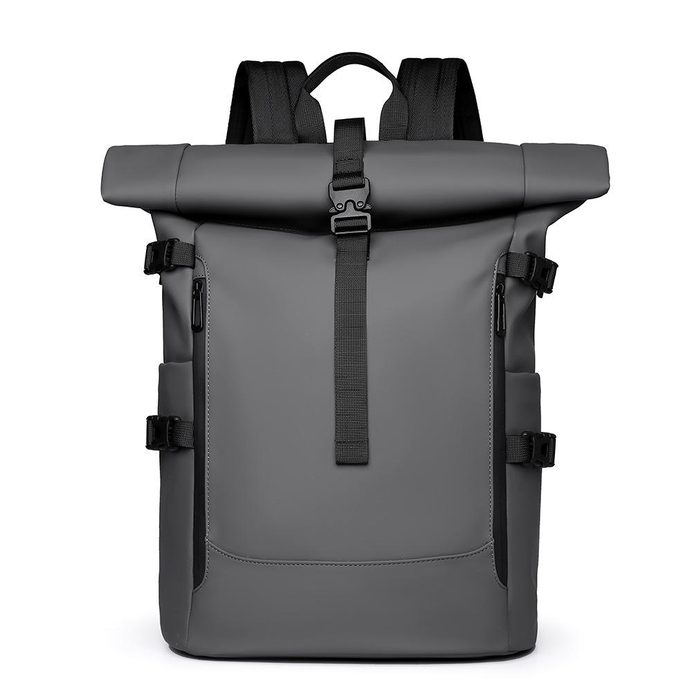 Shoulder Bag Men's Senior Sense of Business Computer Outdoor Leisure Rolled Edge Travel Backpack Fashion Commuting