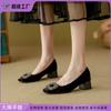 Sheepskin Version~ High Heels for Women To Wear High-end Leather Women's Shoes with Soft Soles, Not Tired Feet, Temperament, Single Shoes, Professio