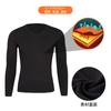 Morethan Fleece Cycling Size M Men's V-Neck Undershirt, Black, (FVP-013-V)