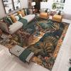 Rustic Jungle Deer Print Carpet Living Room Decoration Hallway Large Size Soft Decor Rugs Bedroom Home Hotel Floor Mat Washable
