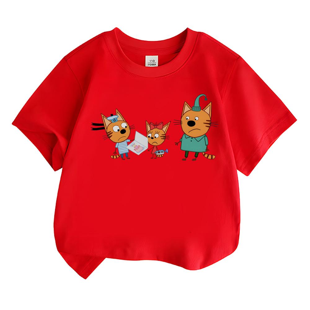Kid-e-cats Детская футболка для девочек Летняя с коротким рукавом Мягкая 100% Хлопок Мультяшные Детские Розовые Топы Одежда для Малышей и Детей аниме футболка Милая футболка