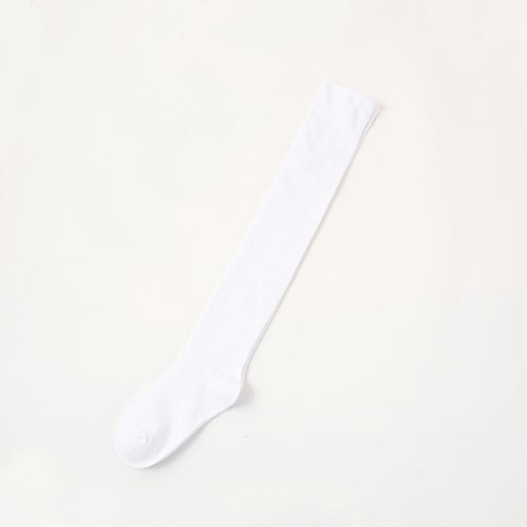 Женские силиконовые хлопковые носки выше колена - дышащие, однотонные, в японском стиле для осени и зимы