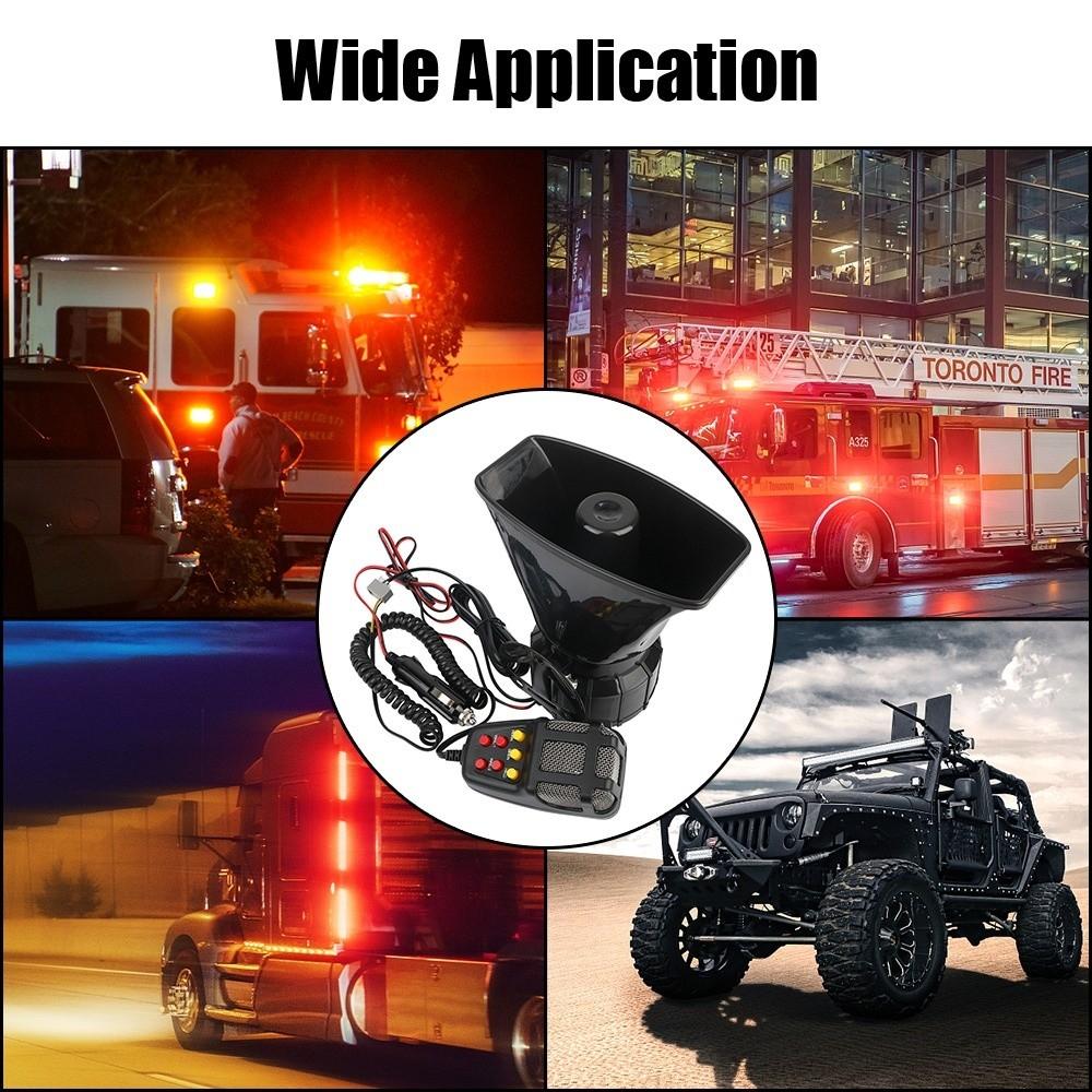 Megaphone Car Speaker Horn 12V Loadspeaker Set Car Warning Alarm For Motorcycle Car Truck SUV Boat