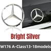 CRI1For Benz A-CLASS A180 A200 A250 A45 AMG W176 A1768170016 ABS Tail Star Emblems Black Silver Rear Trunk Star Logo Stickers Badges