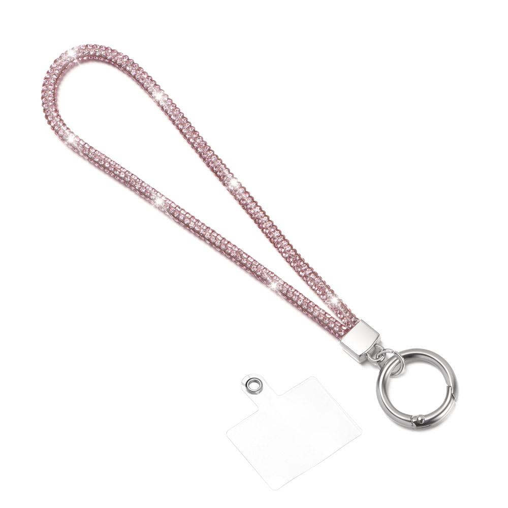 Glitter Rhinestone Phone Lanyard Phone Crystal Wrist Straps Keychain Hanging Anti-lost Rope