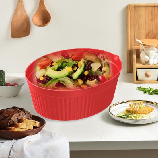 Подкладка для плиты, практичная многоразовая однотонная кастрюля 7QT 8QT с медленным отделением, кухонные аксессуары