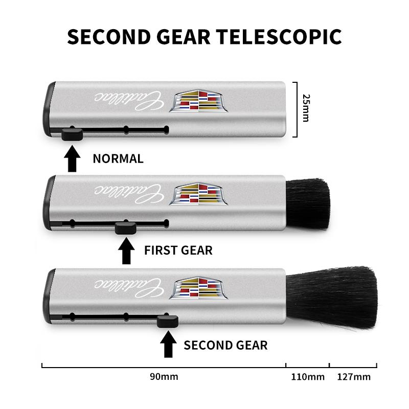 New Car Interior Retractable Cleaning Brush Soft Wool Dust Bru For Cadillac Escalade CTS ATS SRX STS XT5 XT4 XT6 XTS CT4