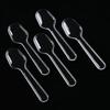 HUIHUADU 7.5cm Clear Disposable Dessert Tasting Spoons