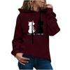(SU)Осенне-зимняя женская толстовка с капюшоном, пуловер, топы с длинными рукавами, удобные