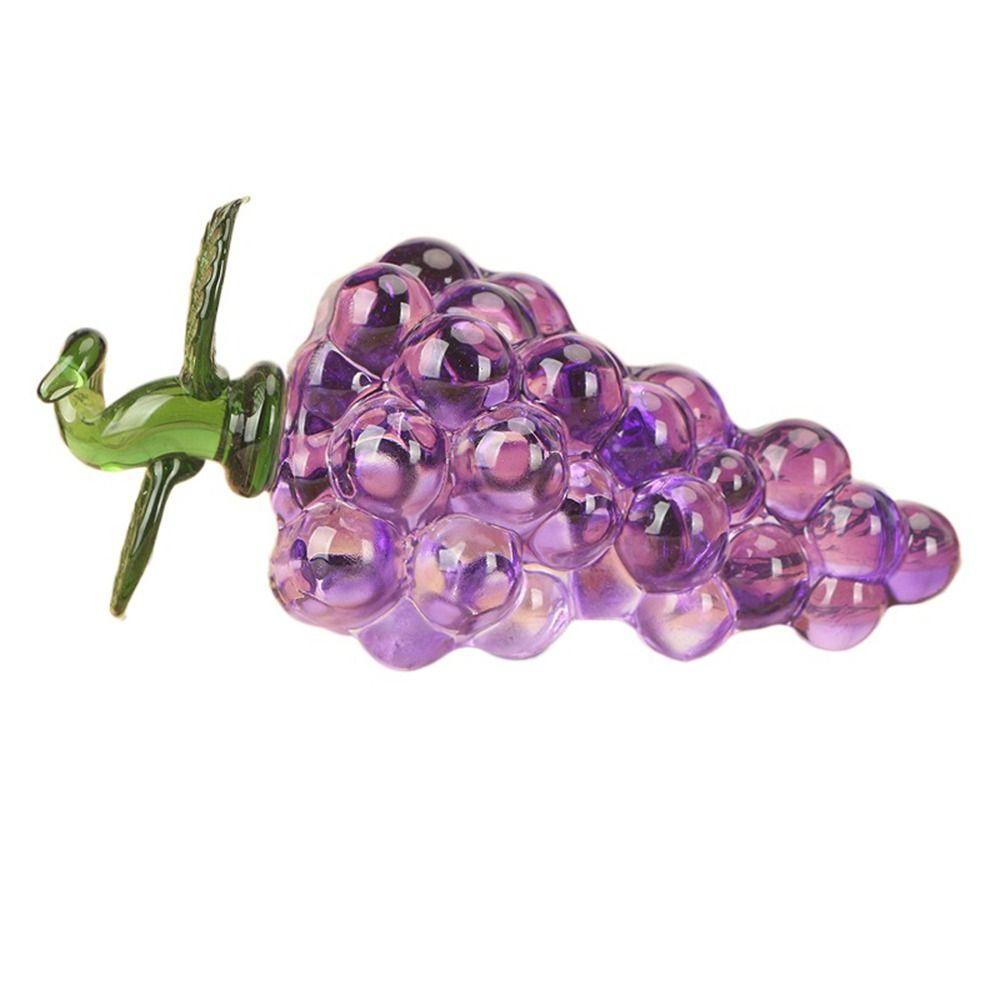 Яркая хрустальная статуэтка из хрустального фрукта, настольное украшение ручной работы, маленькая статуэтка из фрукта для дома