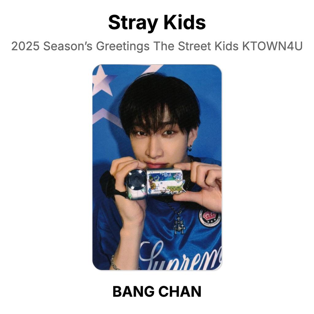 Stray Kids Поздравление с сезоном 2025 The Street Kids KTOWN4U Официальная фотокарточка