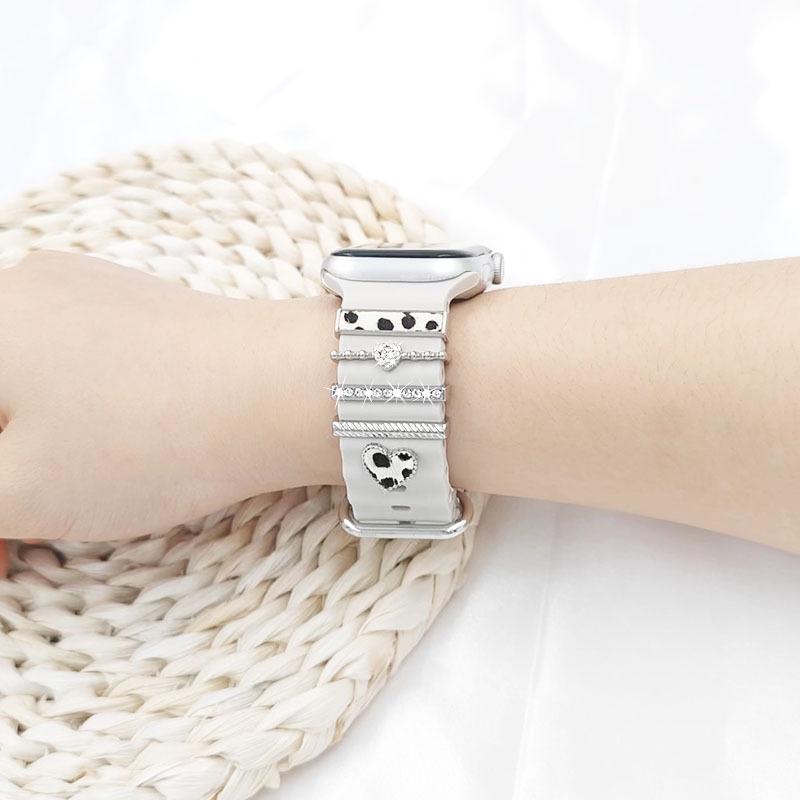 Универсальное силиконовое декоративное кольцо для ремешка Apple Watch