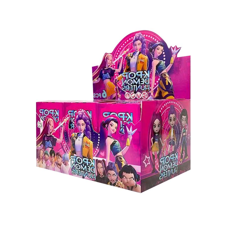 KPop Devil Hunter Doll Vinyl Toy AnimeRumi Mira Zoi Character Vinyl Mask Blind Box Ornament Toy Christmas Gift