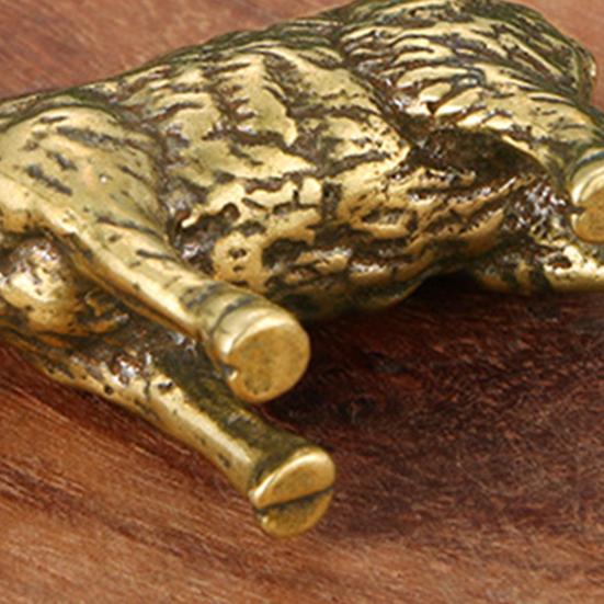 Childlike Sturdy Chic Solid Clear Lines Sheep Sculpture Ornament