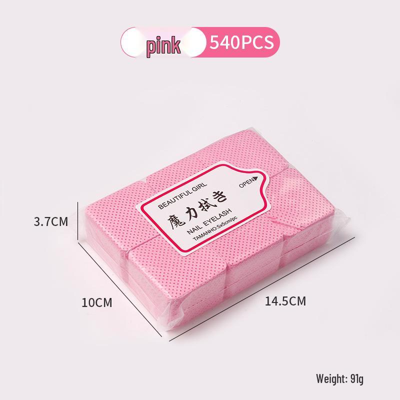 Безворсовые салфетки для очистки клея для нейл-арта и ресниц