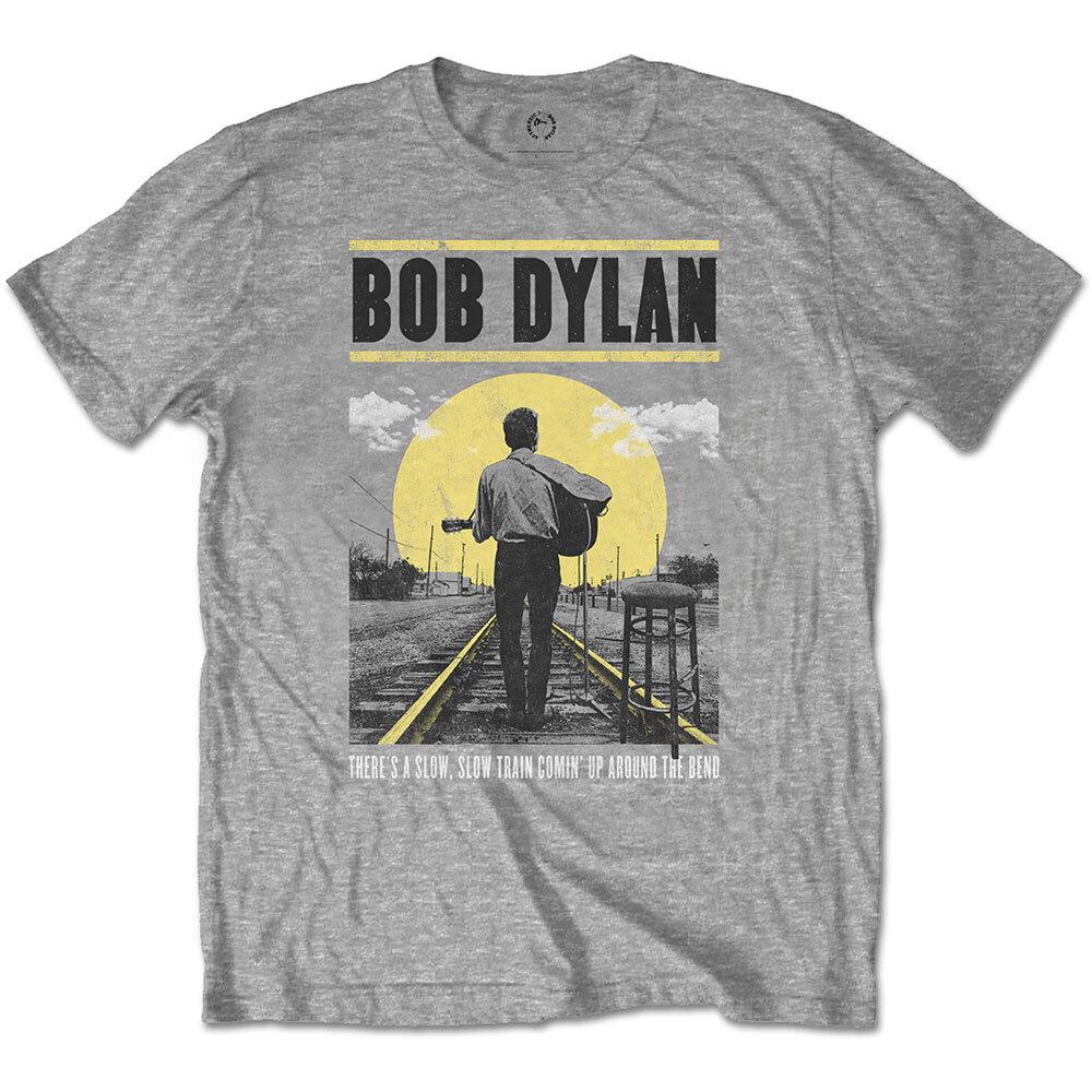 Bob Dylan TShirt Slow Train Band Official New Grey Unisex T-Shirt