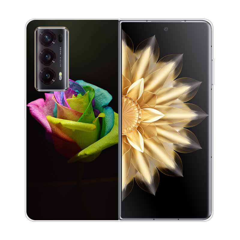 For Honor Magic V2 5G Case Cute Fashion Painted Hard Clear Shell for Honor Magic V2 5G Transparent Covers V 2 Funda Bag MAGICV2
