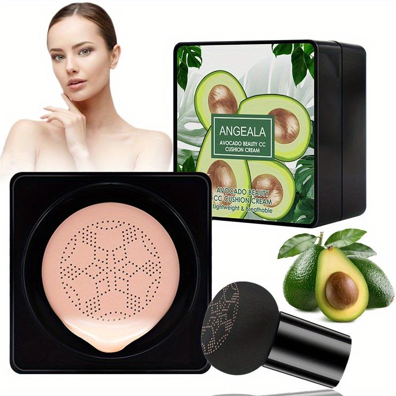 Avocado BB Cream Mushroom Head Air Cushion BB Cream Foundation CC Cream Long Lasting Brighten Concealer Natural Nude Makeup Coverage Primer