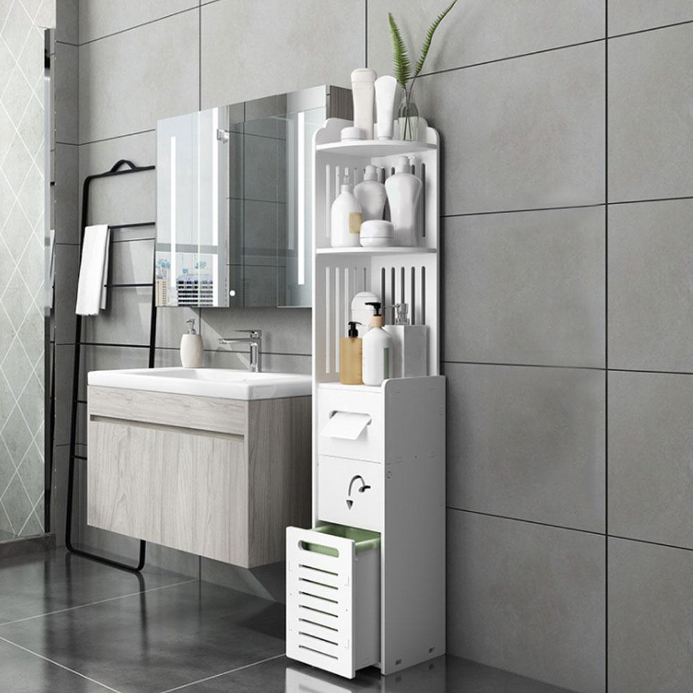 Multifunction 5‑Layer Vertical Storage Rack Shelf Cabinet Organizer for Bathroom Kitchen
