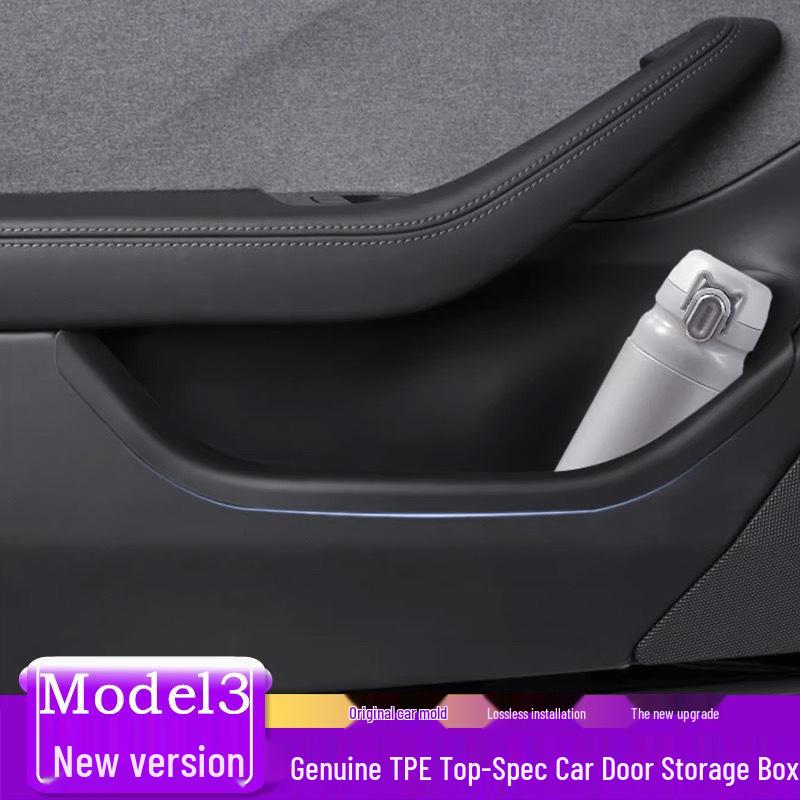 Совместимый с Tesla Model 3 ТПЭ-бокс для хранения в слоте двери и аксессуары для интерьера