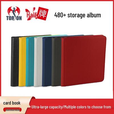 Покемоны и Магия: Альбом для карт The Gathering из ПУ-кожи с 12 карманами - Вмещает 480 карт