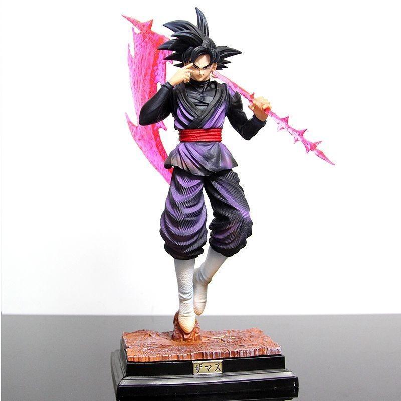 37 см Dragon Ball Super Saiyan Ros Goku Стоящая Фигурка Аниме Модель Статуя Коллекция Настольное Украшение Орнамент Игрушка Подарок