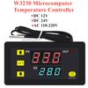 W3230 Микрокомпьютерный контроллер температуры 12 В 24 В переменного тока 110-220 В Цифровой термостат со светодиодным дисплеем Прибор управления отоплением и охлаждением