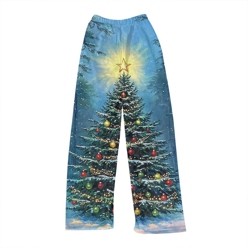 Женские зимние клетчатые брюки, длинные брюки, спортивные брюки