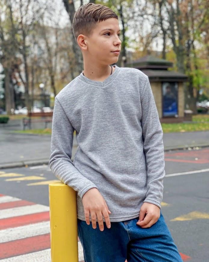 Фуфайка (мальчиков) – Теплый ангоровый трикотаж, мягкий и стильный, демисезонный, 6222-112 HC