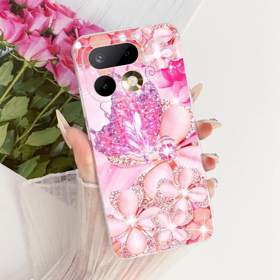 Transparent For Realme 16 Pro 5G Case Luxury Cute Cat Fashion Butterfly Cool Painted Casing For Realme RMX5121 RMX5120