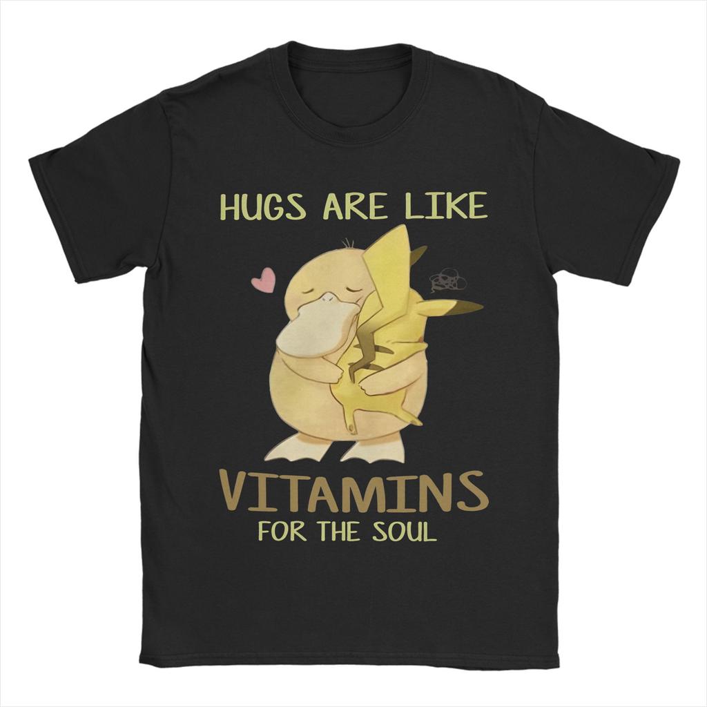 Psyduck Unisexga TShirt Unisex Women Cotton Clothing Novelty Round Neck Short Sleeve Summer Y2k Top Tee Vintage Hippop